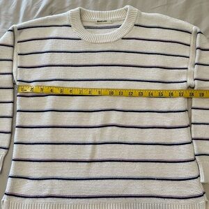 Marine Layer Nina Crew neck Striped Sweater small